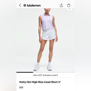 Lululemon Hotty HR Shorts 4”